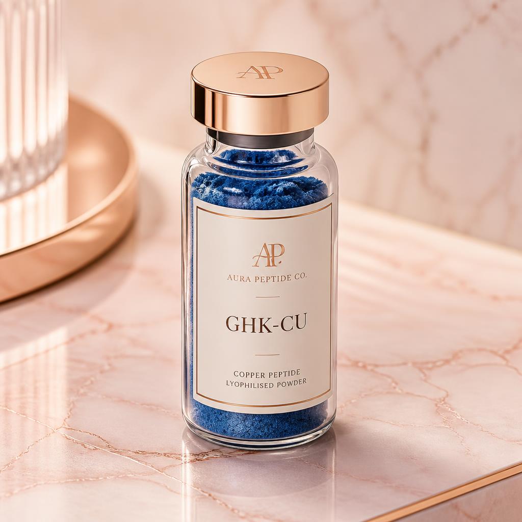GHK-Cu research peptide vial