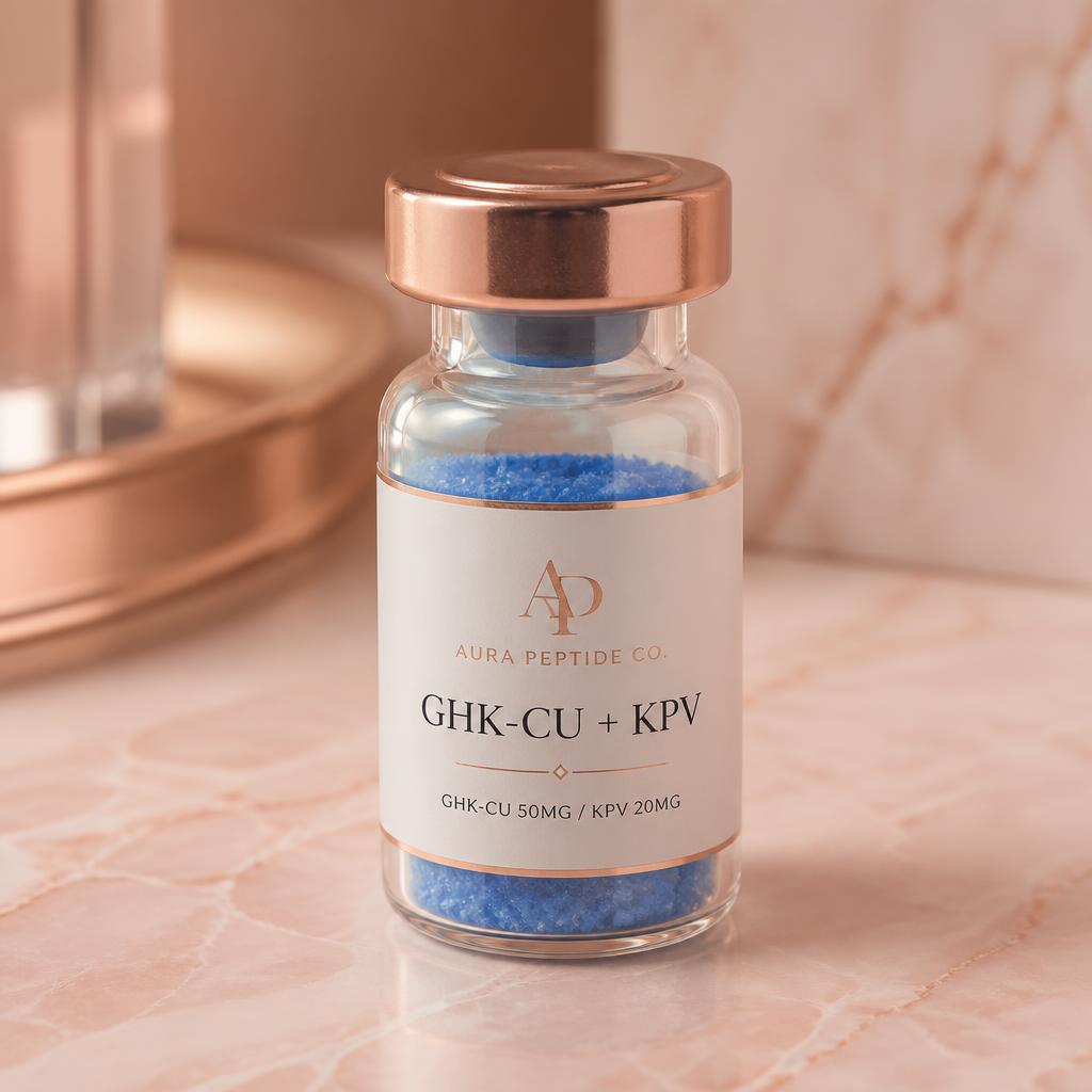GHK-Cu + KPV 70mg research peptide vial