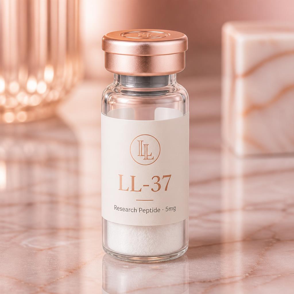 LL-37 research peptide vial