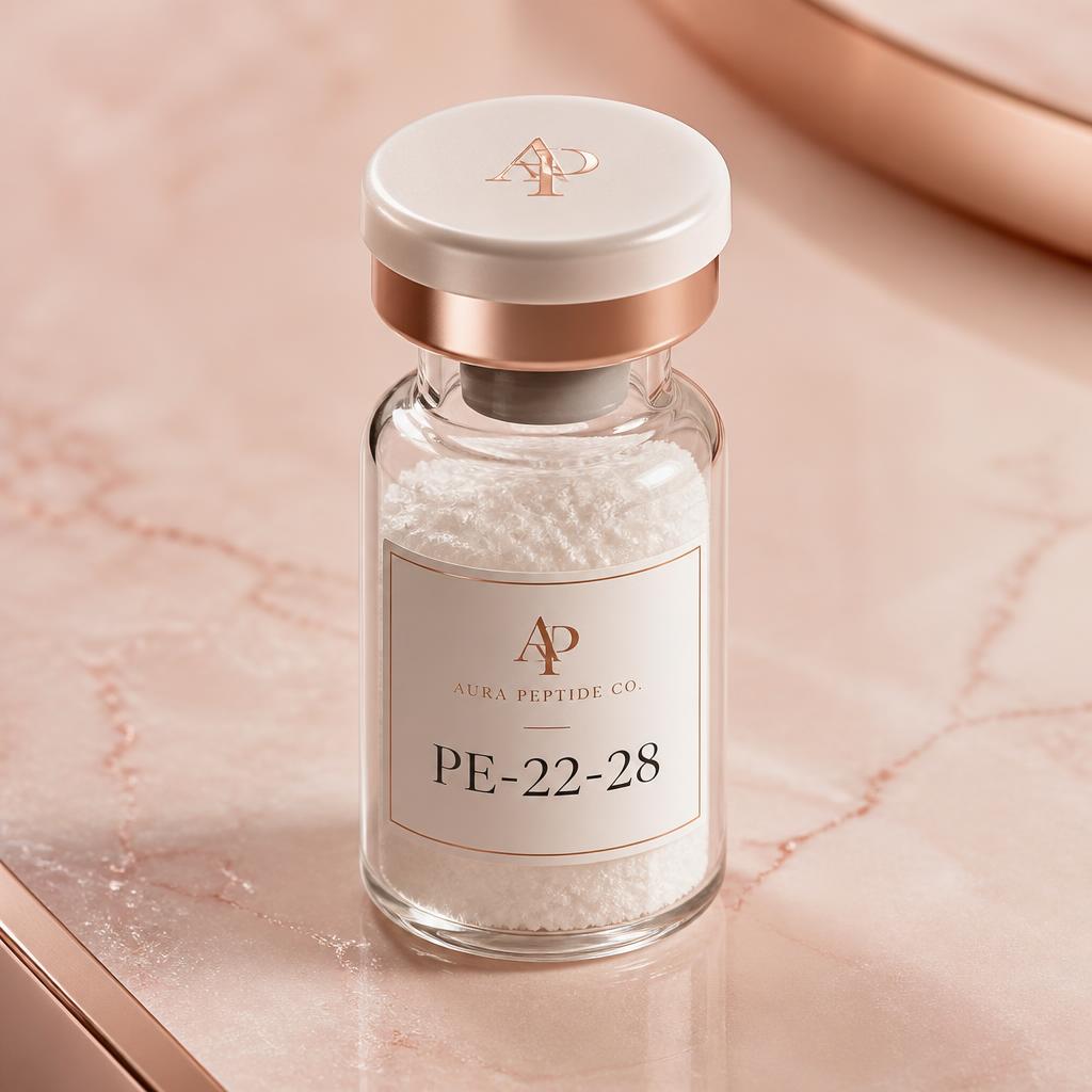PE-22-28 10mg research peptide vial