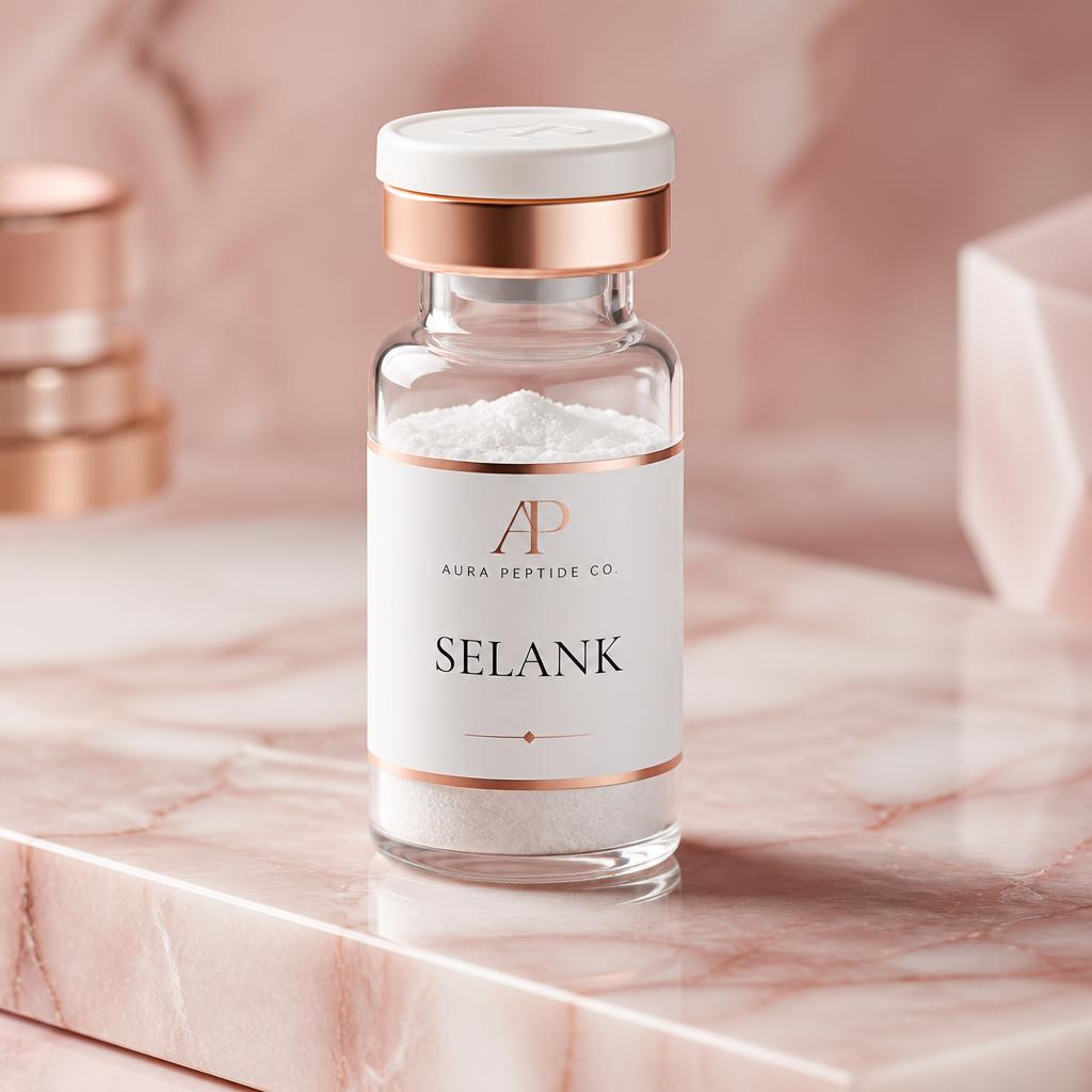Selank 10mg research peptide vial